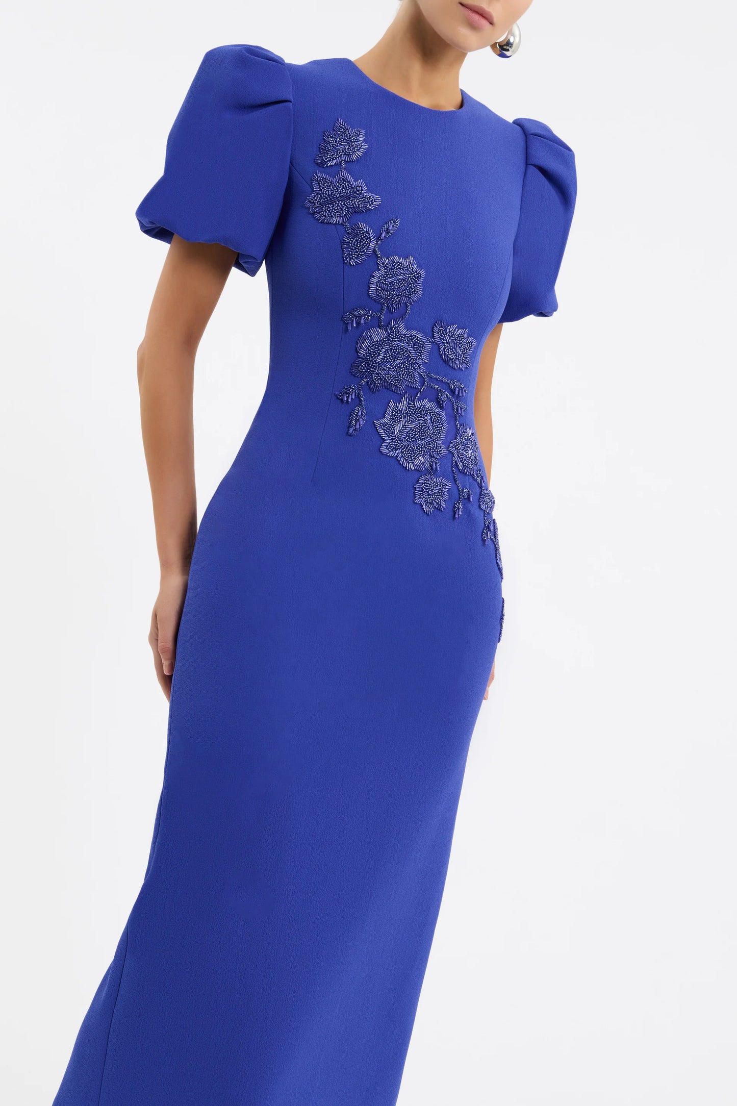 Rebecca Vallance - Evolet Puff Sleeve Midi Dress