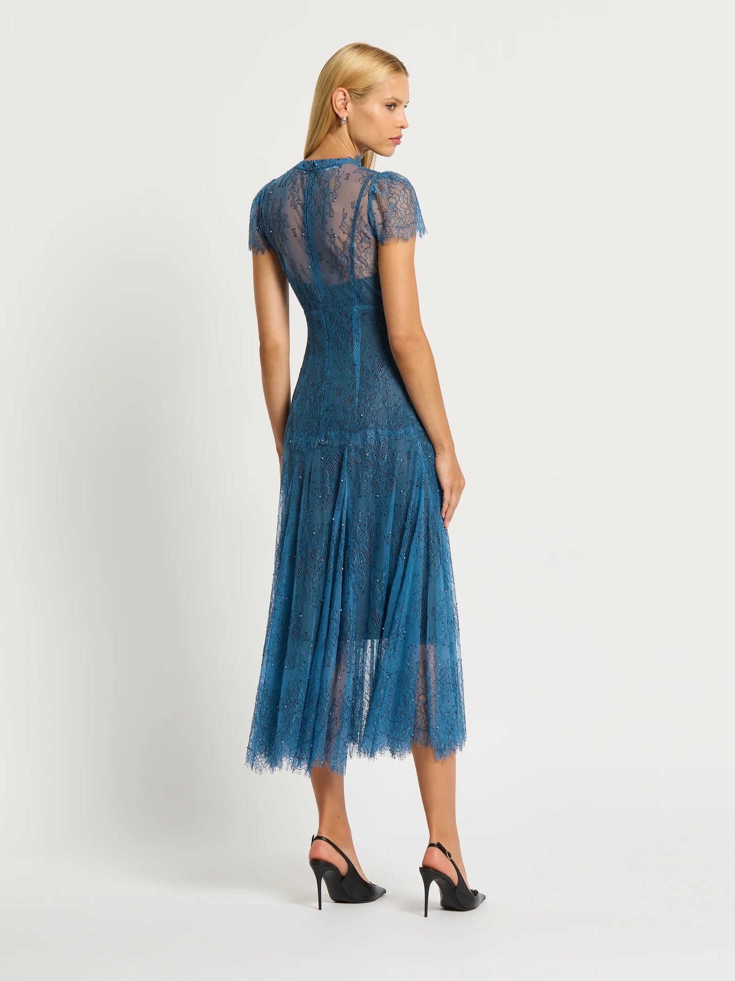 Moss & Spy - Elsa Midi Cornflower Blue