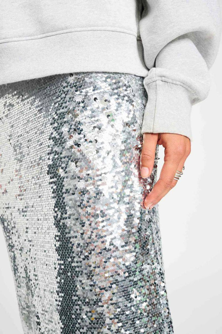POM Amsterdam - Sequin Skirt in Silver