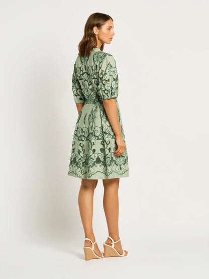 Moss & Spy - Gemma Short Dress - Leaf Green