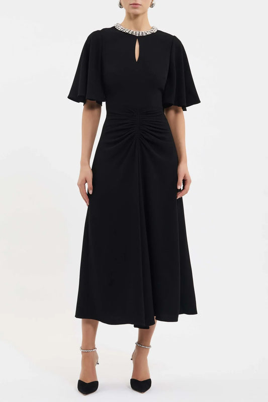 Rebecca Vallance - Noemie Midi Dress Black
