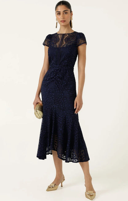 Sacha Drake - Affair Of Honour Dress - Navy