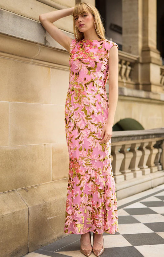 Sacha Drake - Heavenly Heights Maxi Dress Pink Gold