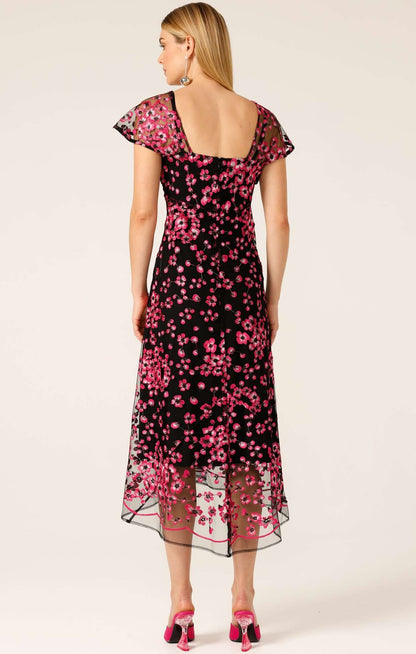 Sacha Drake - Joan Orchid Dress in Pink Black Floral