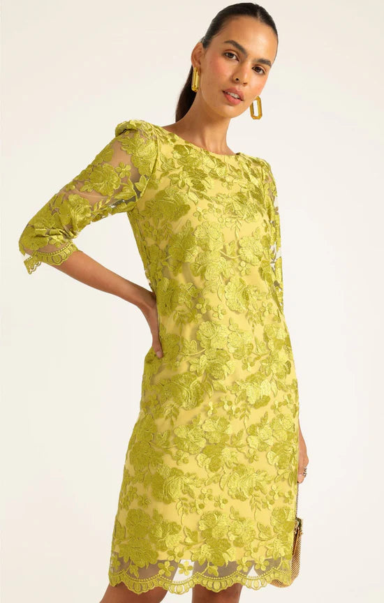 Sacha Drake - Layla Shift Dress Chartreuse