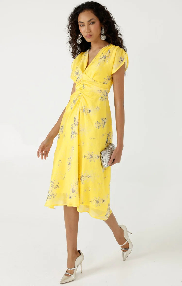 Sacha Drake - Petra Midi Dress - Lemon