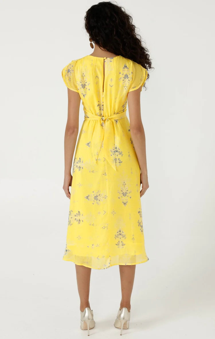 Sacha Drake - Petra Midi Dress - Lemon