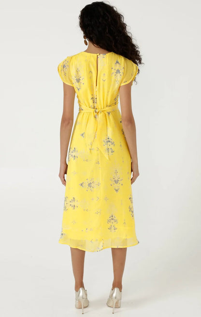 Sacha Drake - Petra Midi Dress - Lemon