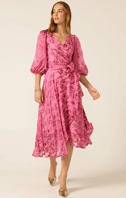 Sacha Drake - Sherbet Breeze Midi Wrap Dress