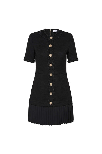 Rebecca Vallance - Margo Short Sleeve Mini Dress Black