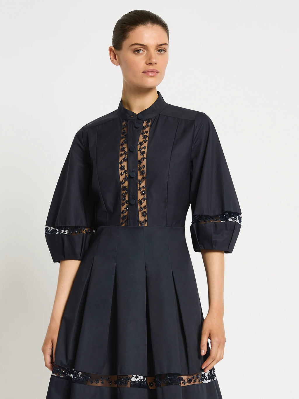 Moss & Spy - Olivia Short Dress Navy