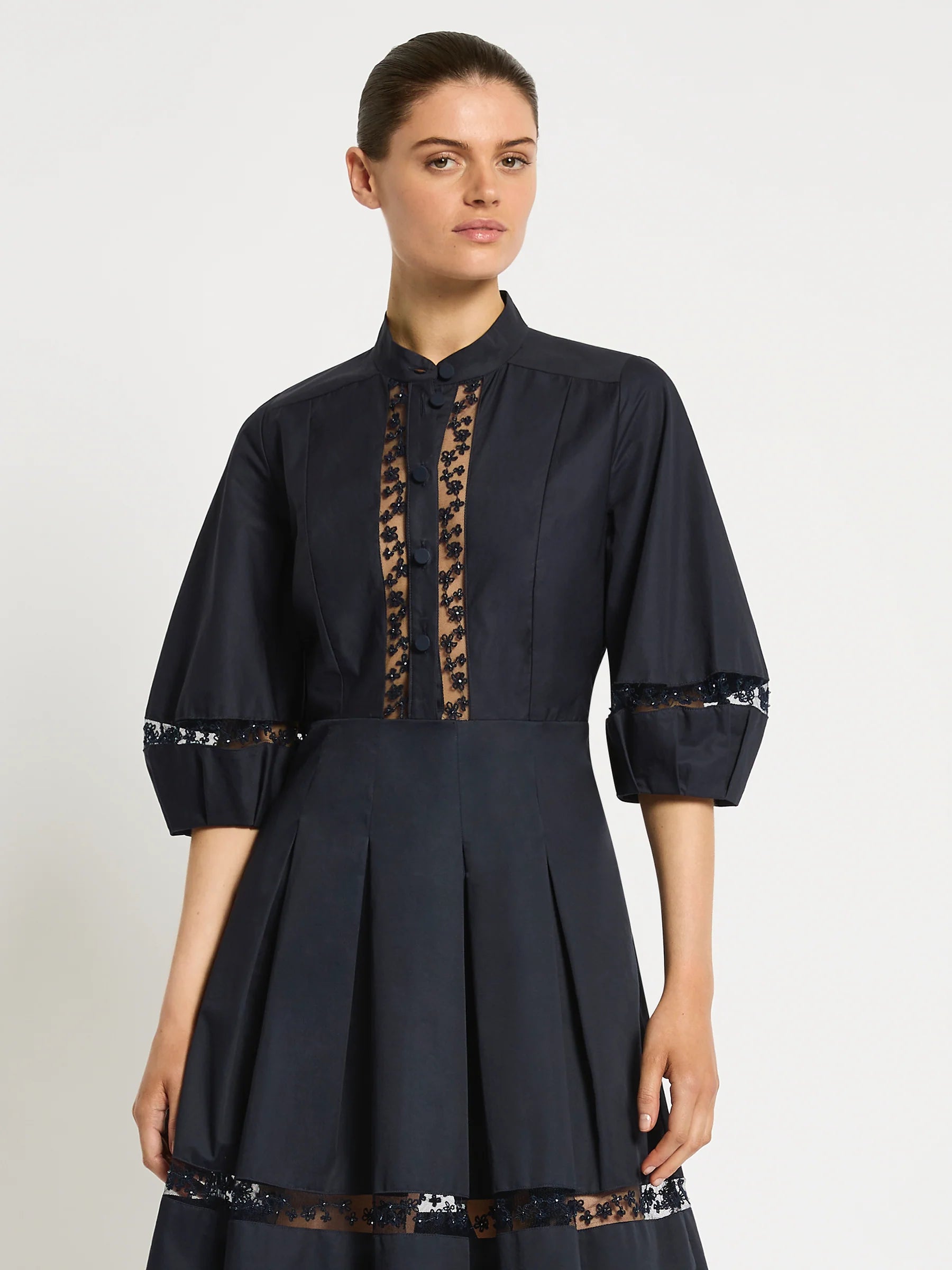 Moss & Spy - Olivia Short Dress Navy