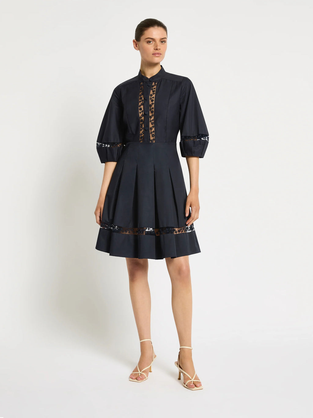 Moss & Spy - Olivia Short Dress Navy