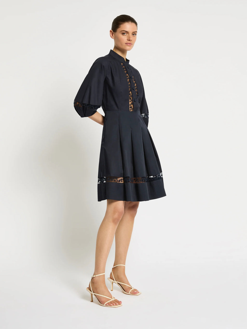 Moss & Spy - Olivia Short Dress Navy