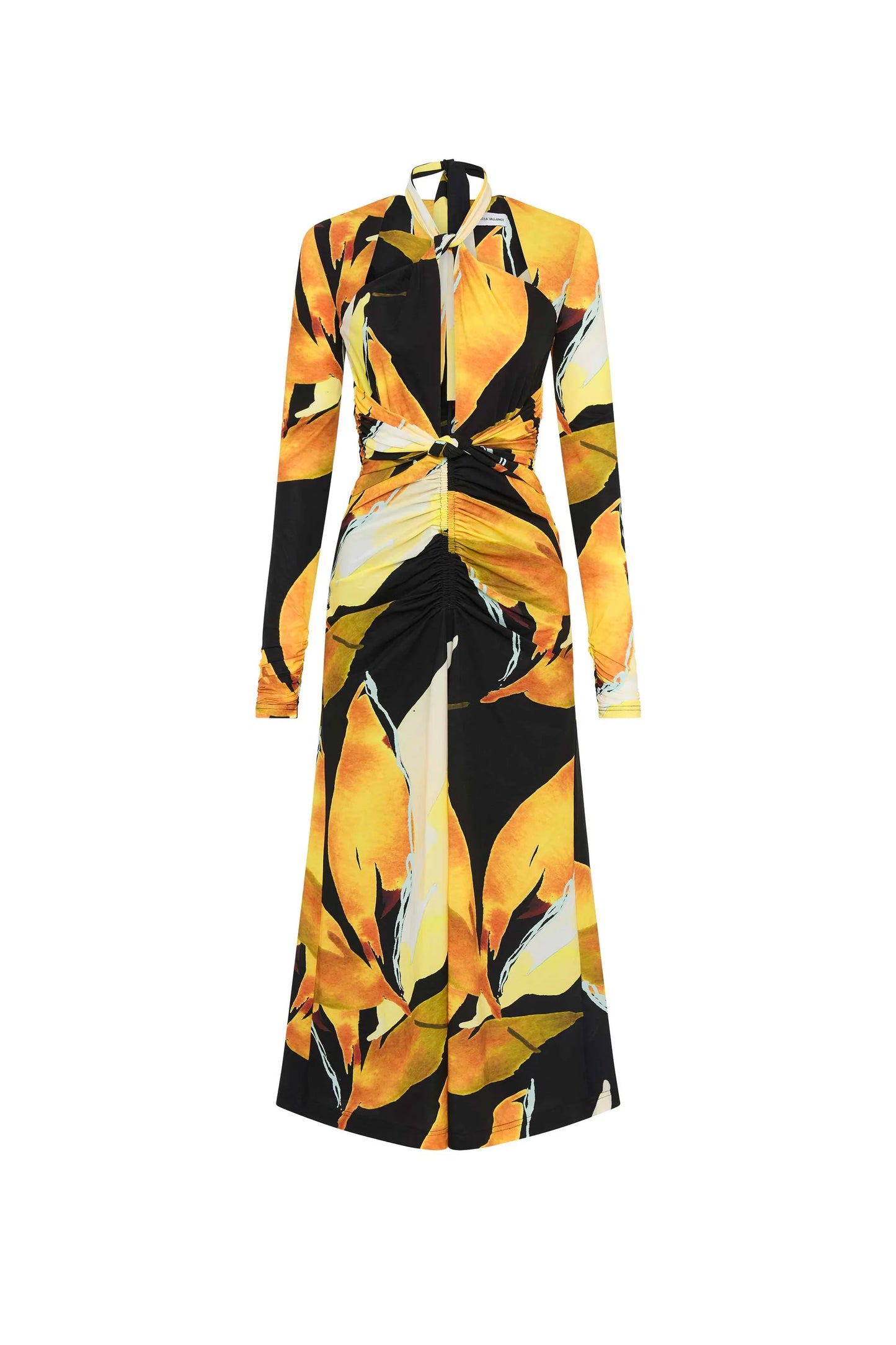 Rebecca Vallance - Petals of Paradise Long Sleeve Midi Dress