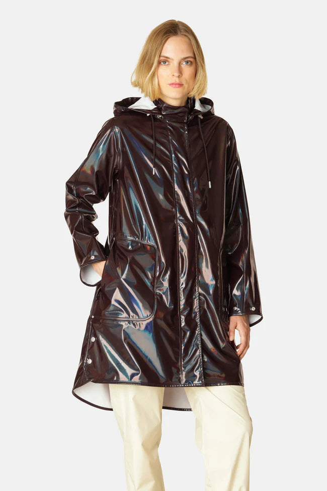 Isle Jacobsen - Long Raincoat - Ganache
