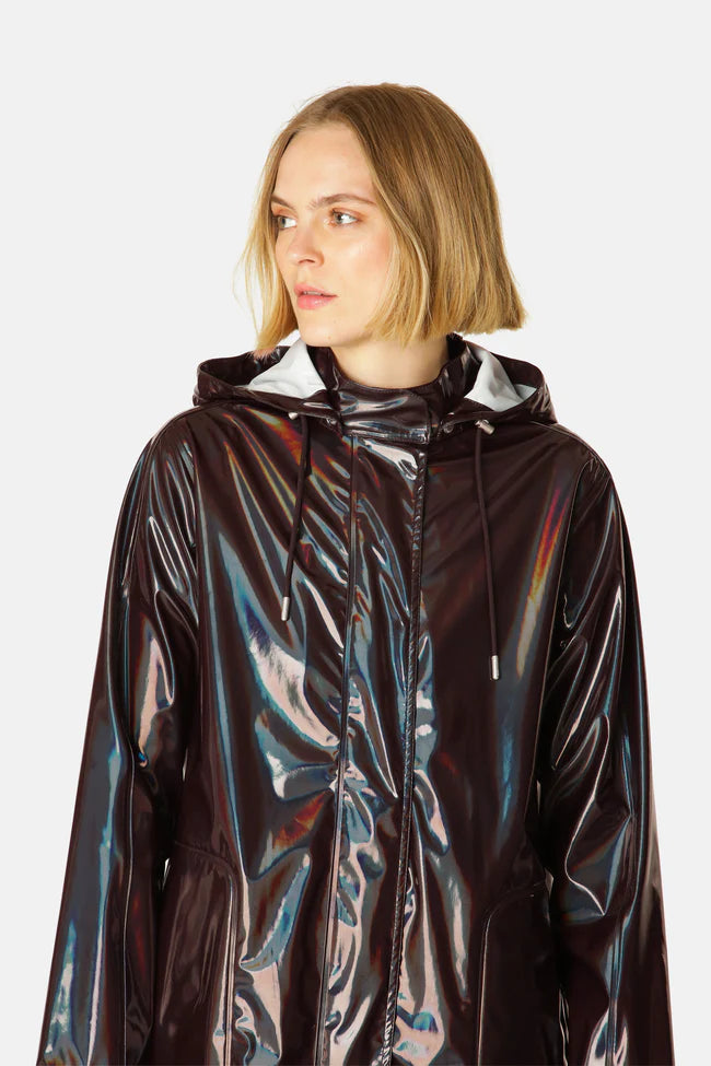 Isle Jacobsen - Long Raincoat - Ganache