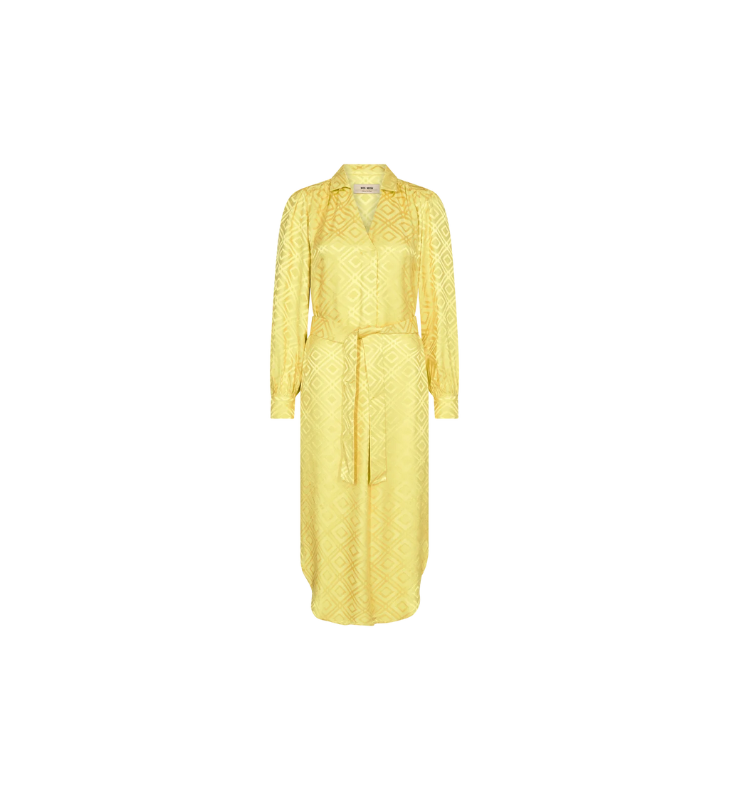 Mos Mosh - Aldo Geo Dress Yellow Plum