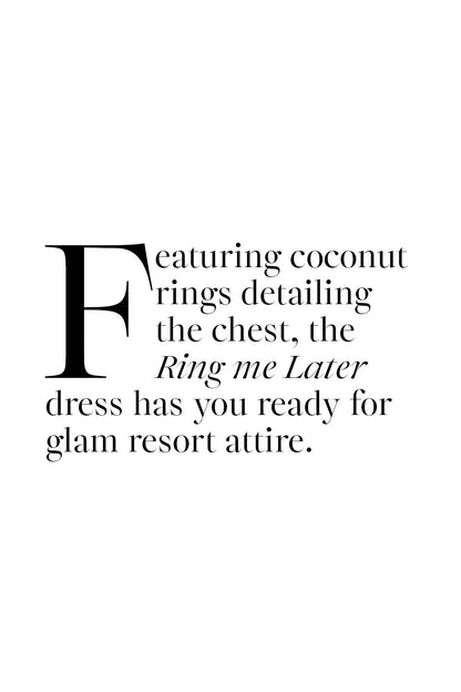 Cooper - Ring Me Later Dress
