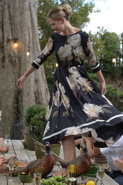 Trelise Cooper - DANCING ALL THE WAY Dress - Black Floral