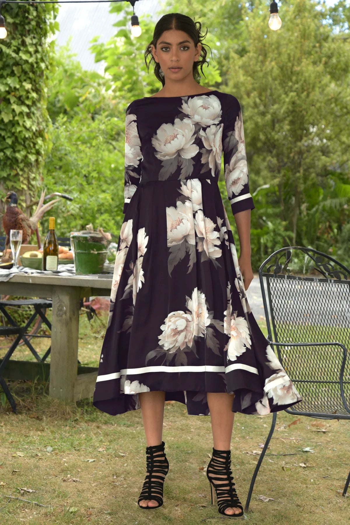 Trelise Cooper - DANCING ALL THE WAY Dress - Black Floral