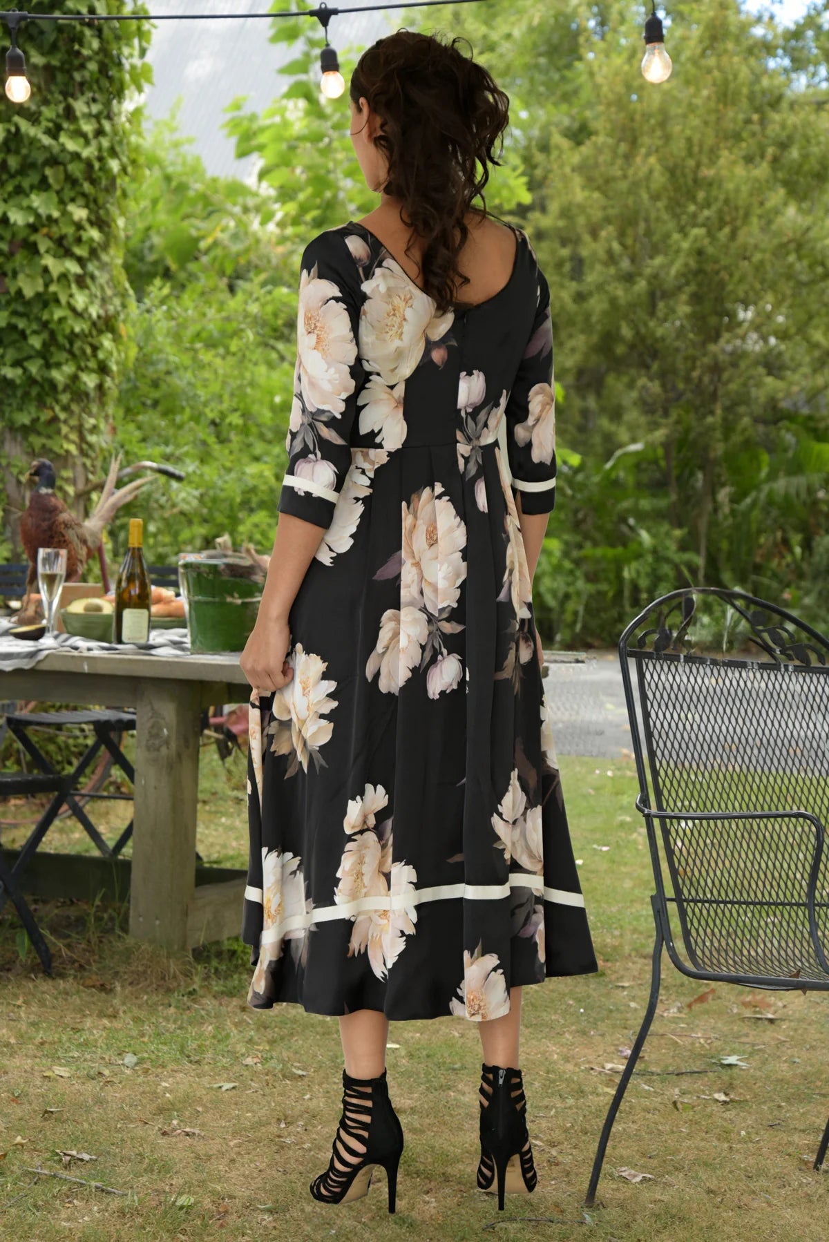 Trelise Cooper - DANCING ALL THE WAY Dress - Black Floral