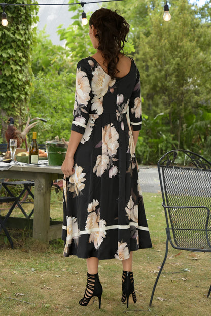 Trelise Cooper - DANCING ALL THE WAY Dress - Black Floral