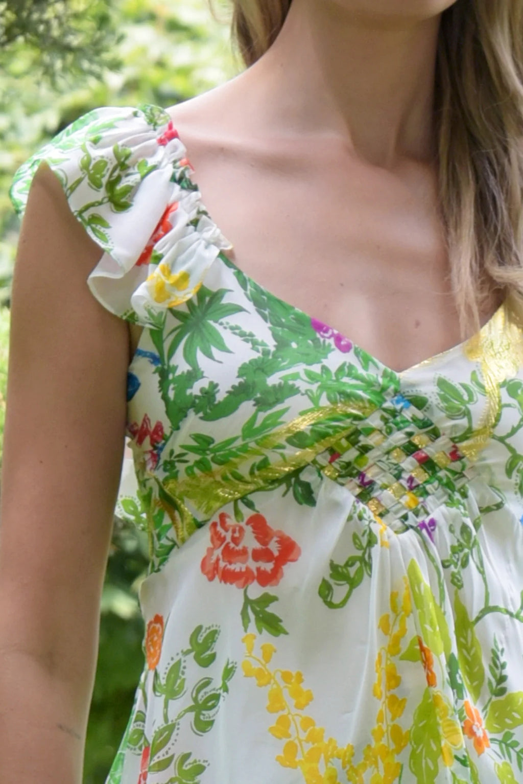 Trelise Cooper - Weave it All To Me Dress Green Foral