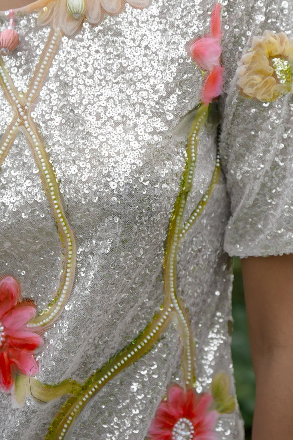 Trelise Cooper - Champagne and Stars Dress Silver/Pink