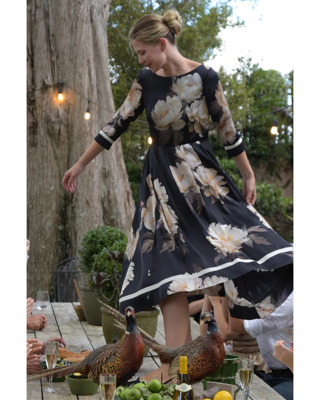 Trelise Cooper - DANCING ALL THE WAY Dress - Black Floral