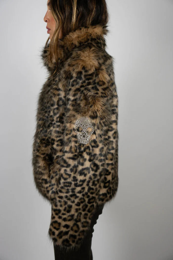 Angel Wings - The Leopard Crop with Skull