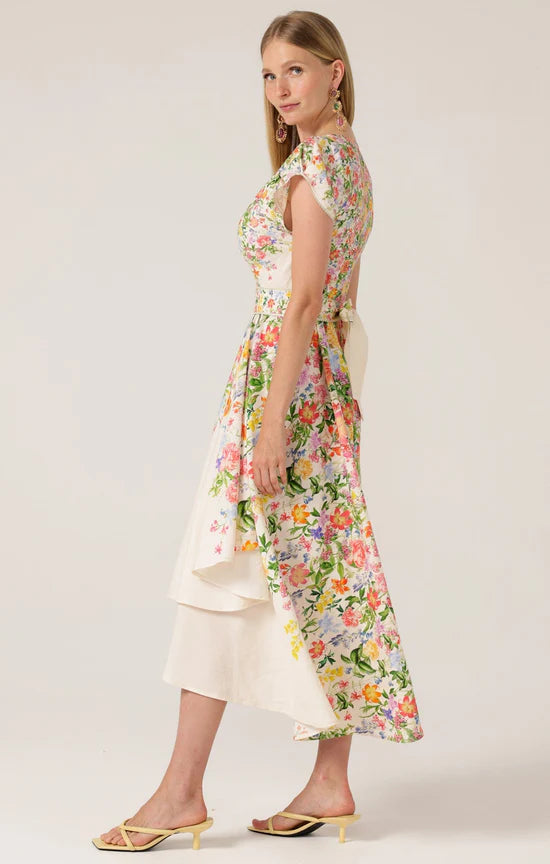 Sacha Drake - Bird of Paradise Dress - Ivory Multi Floral