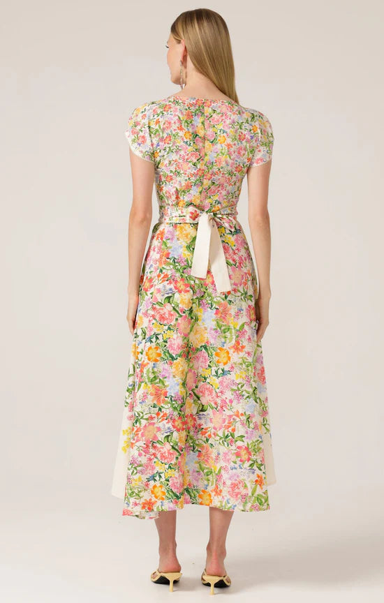 Sacha Drake - Bird of Paradise Dress - Ivory Multi Floral