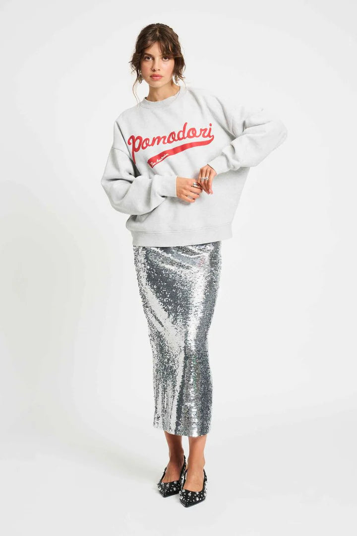 POM Amsterdam - Sequin Skirt in Silver