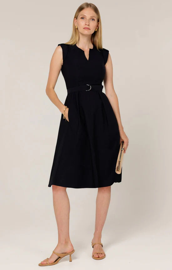 Sacha Drake - Fit and Flare Dress Navy