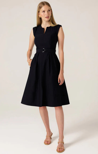 Sacha Drake - Fit and Flare Dress Navy