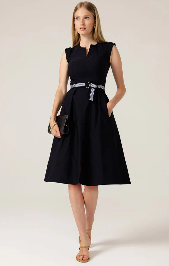 Sacha Drake - Fit and Flare Dress Navy