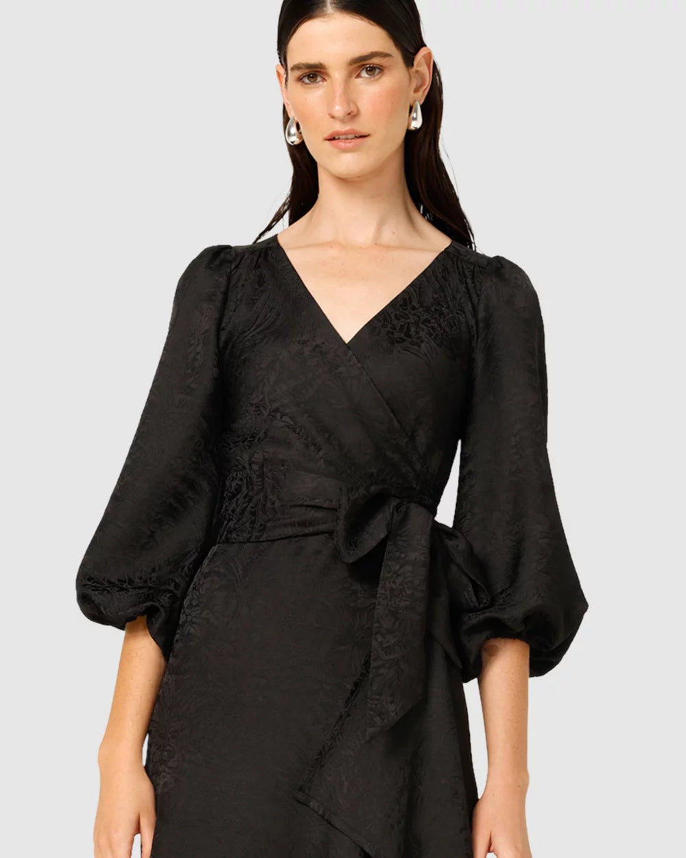 Sacha Drake - Chateau Wrap Dress Black