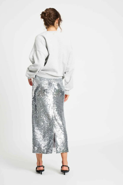POM Amsterdam - Sequin Skirt in Silver