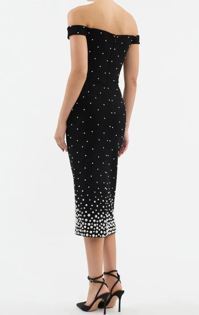 Rebecca Vallance – Anelise Midi Dress Black