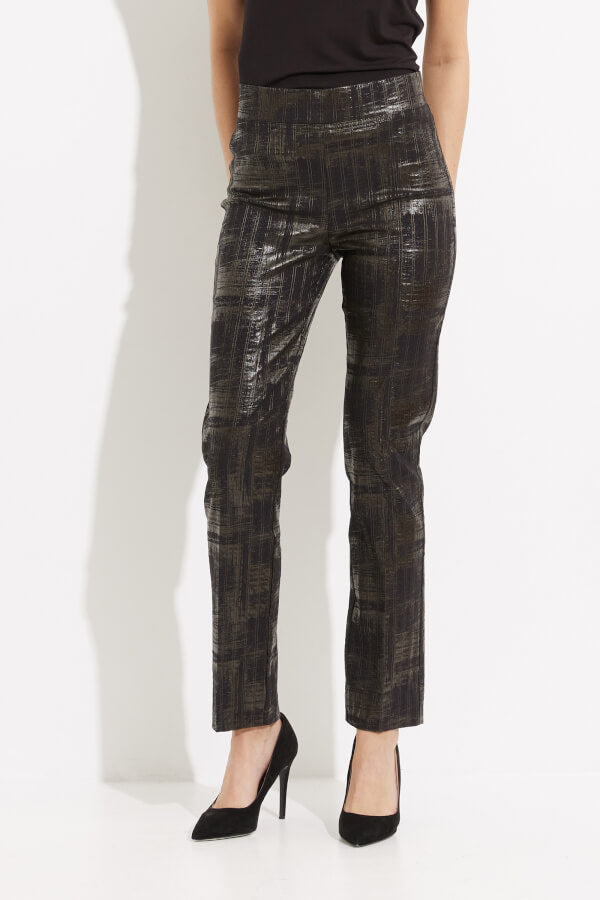 Joseph Ribkoff - Metallic Straight Leg Pants Style 233276