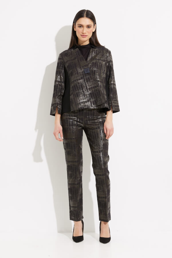 Joseph Ribkoff - Metallic Straight Leg Pants Style 233276