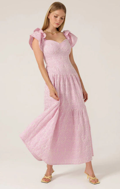 Sacha Drake - Pink Gallah Maxi Dress - Lilac Cornelli