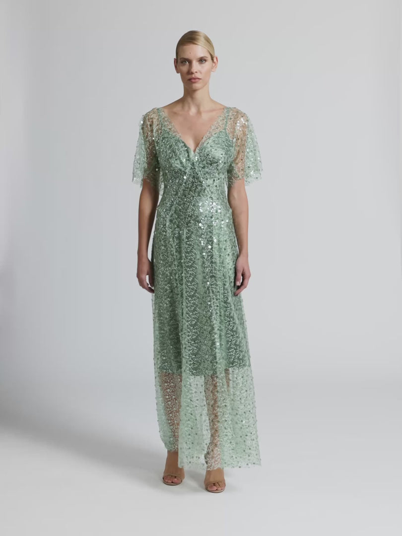 Moss & Spy - Tilda Gown Sage