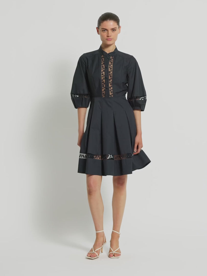 Moss & Spy - Olivia Short Dress Navy