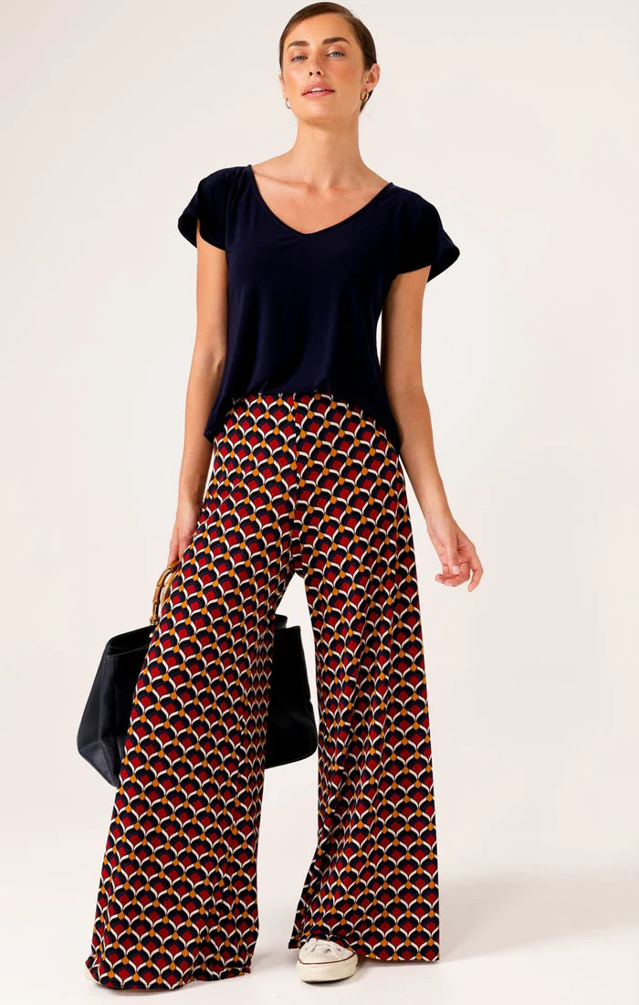 Sacha Drake - Printed Seamless Pants Ruby Navy  Abstract