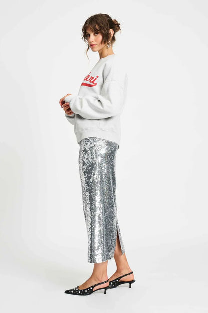 POM Amsterdam - Sequin Skirt in Silver