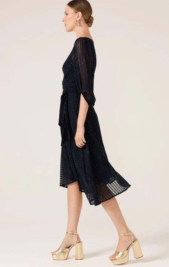 Sacha Drake - Vivienne Wrap Dress - Navy Sparkle