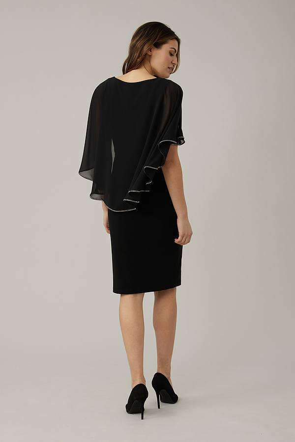 Joseph Ribkoff - Cape Dress Style Black