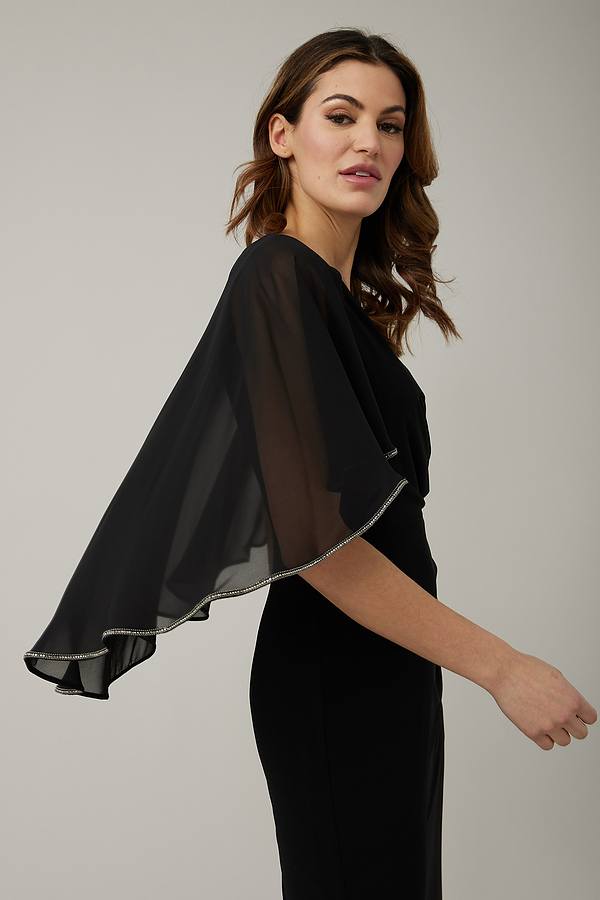 Joseph Ribkoff - Cape Dress Style Black